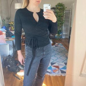 Banana Republic silk cashmere wrap sweater
